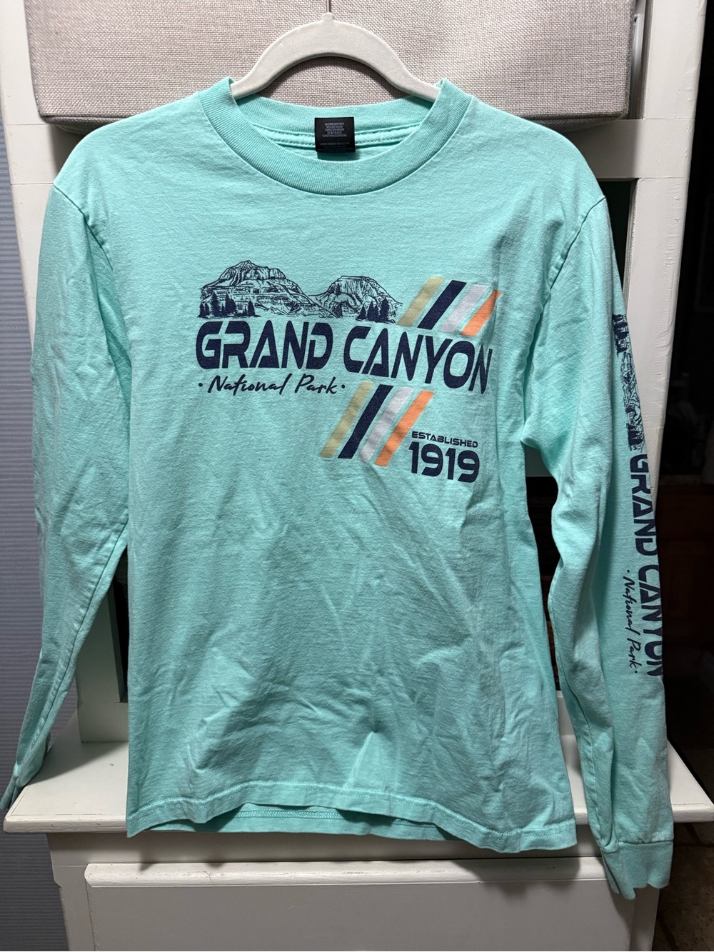Grand Canyon Long Sleeve Graphic Tee - Mint Size Small